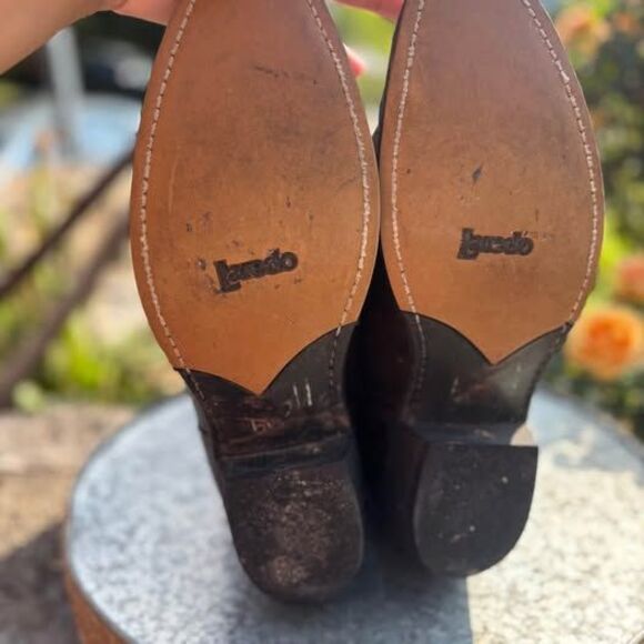 Laredo Men’s 10.5 Leather cowboy boots - Picture 9 of 10